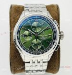 G8 Factory Breitling Premier Chronograph 42 Watch A7750 Olive Green Dial 316L Steel